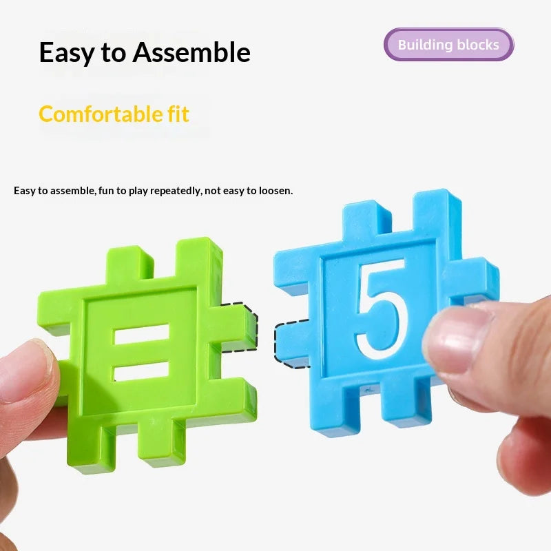 Educational Number Letter House Blocks for Kids