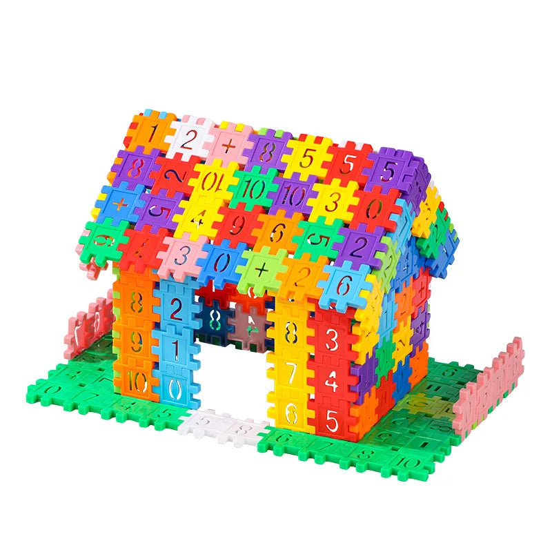 Educational Number Letter House Blocks for Kids