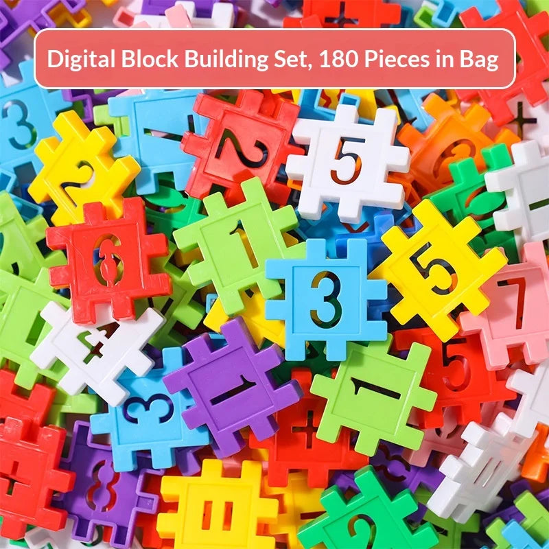 Educational Number Letter House Blocks for Kids